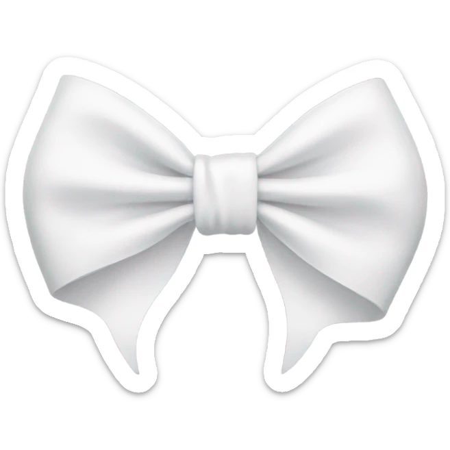 white bow sticker