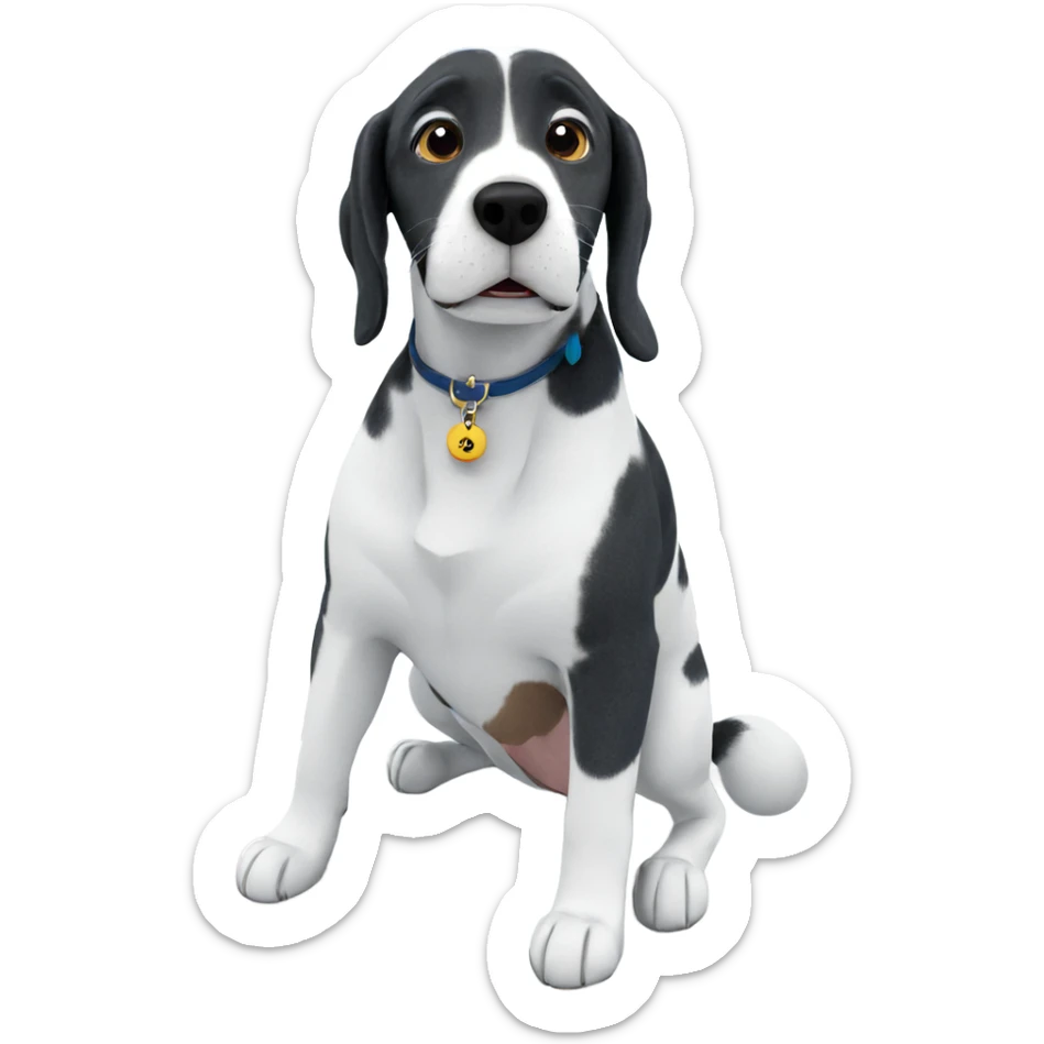 dog meme question mark sticker