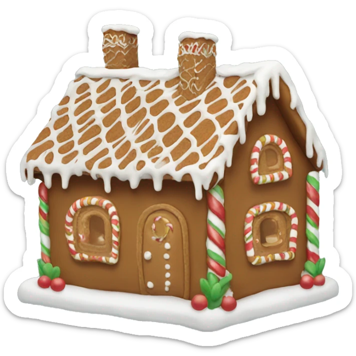 Gingerbread house sticker