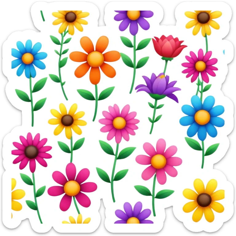 Flowers sticker