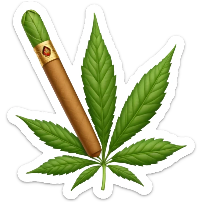 Cigarro de marihuana  sticker