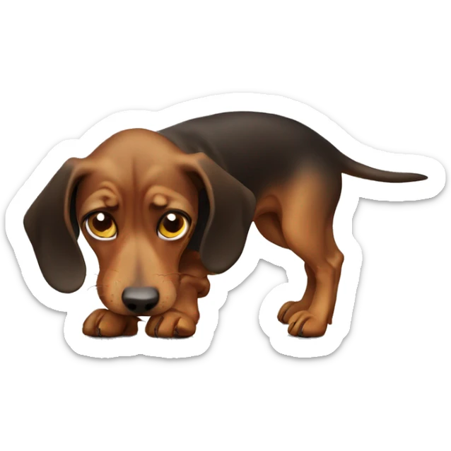 Bad dachshund  sticker