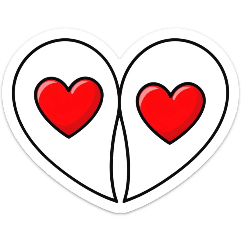 Hearts sticker
