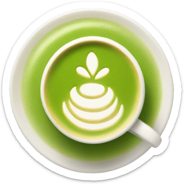 matcha latte  sticker
