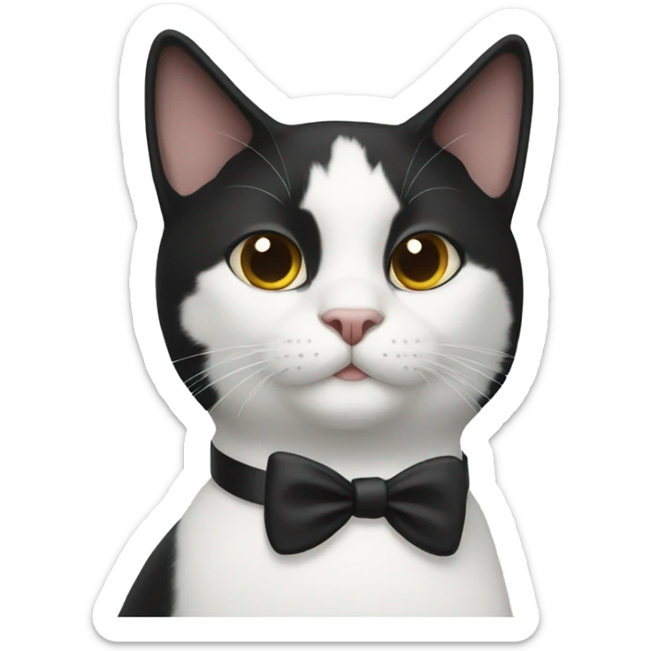 tuxedo cat sticker
