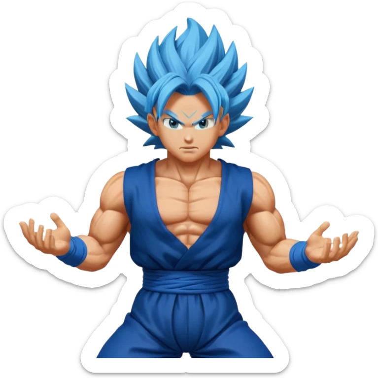 Goku ssj3 and vegeta ssj3 fusion dance aura = vegito ssj3 sticker