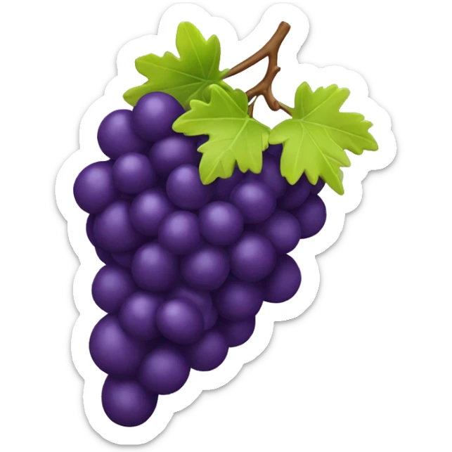 3D Grapes emoji  sticker