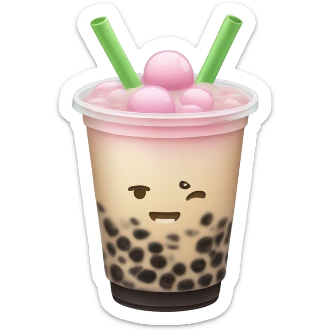Bubble tea sticker