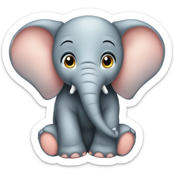 Baby elephant sticker