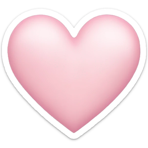 Light pink heart sticker