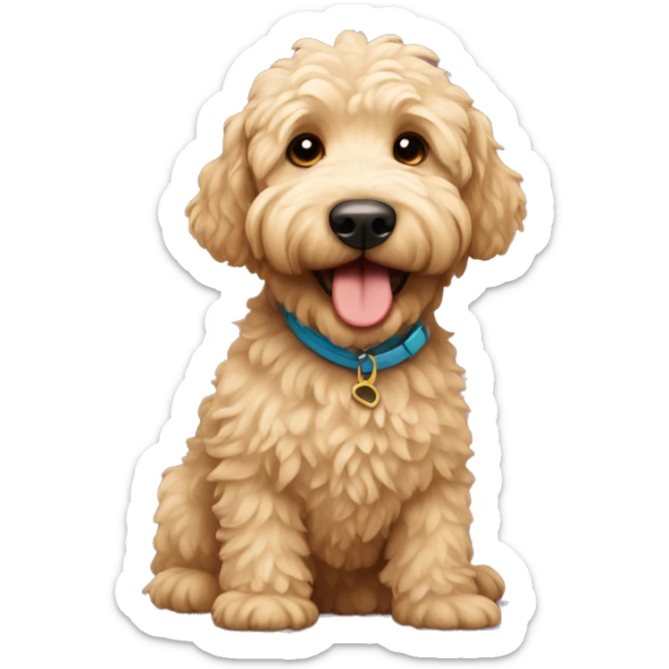 Golden doodle sticker