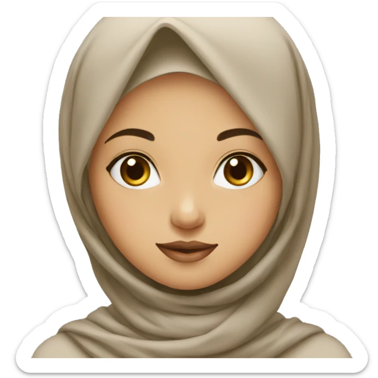 Hijab girl sticker