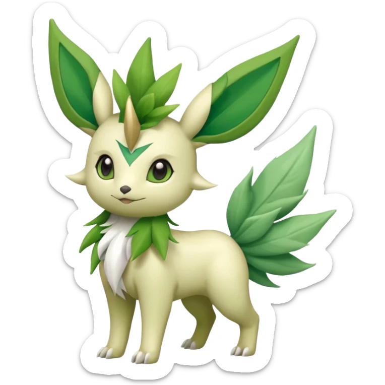 Virizion-Amaura-Leafeon-Shaymin-hybrid-creature (full body) sticker