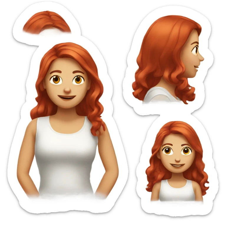 Ask a girl with red hair to wake up to a good news sticker
