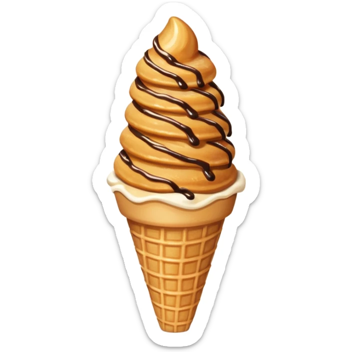 Add chocolate drizzle on top of the crispy golden churros, put then on a cone pakage sticker