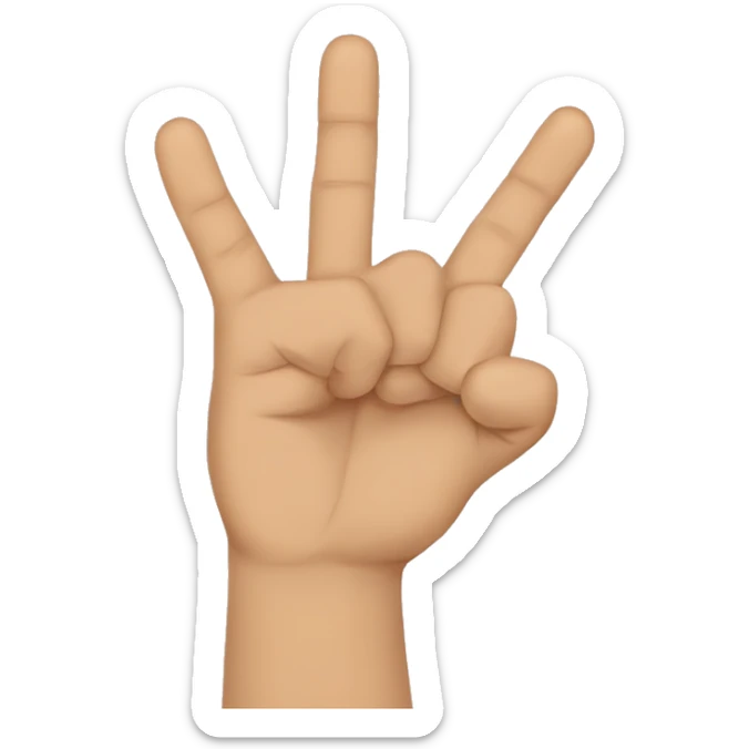 Turkish hand signal: nah çeken emoji. A hand in a Fist that shows its thumb between their point finger and middle finger  sticker