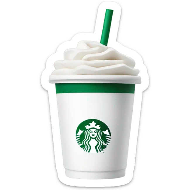 Starbucks cup sticker