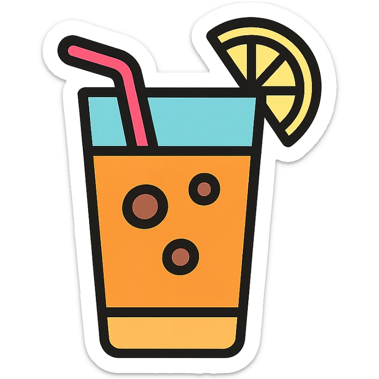 A drink sticker