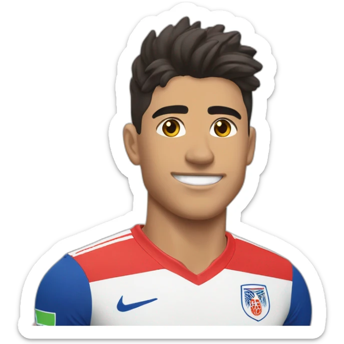 Cristian Rojas con la camiseta de la seleccion chilena sticker