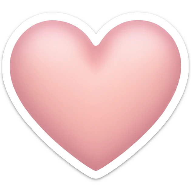 pastel pink heart sticker
