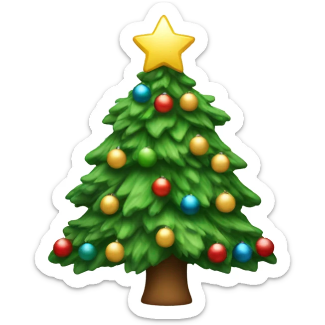Christmas tree  sticker