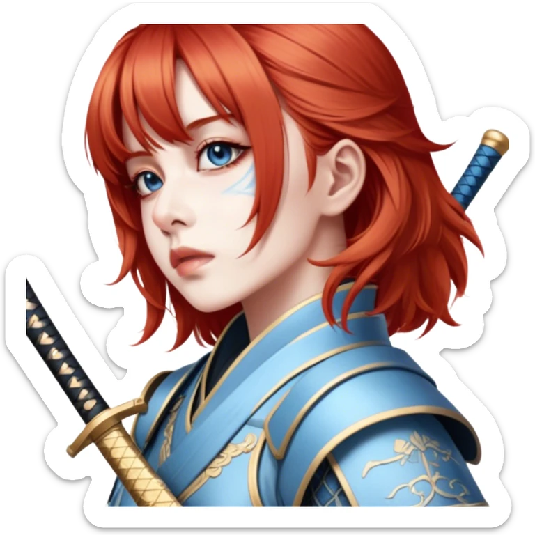 Elegant Samurai sticker