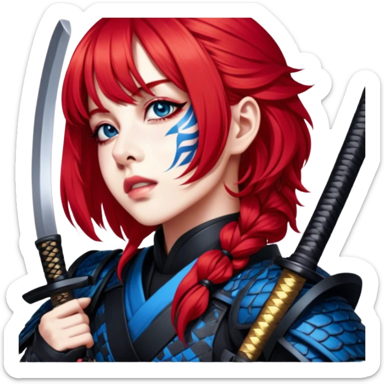 Daring Samurai sticker