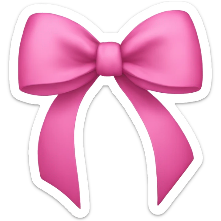 Pink bow sticker