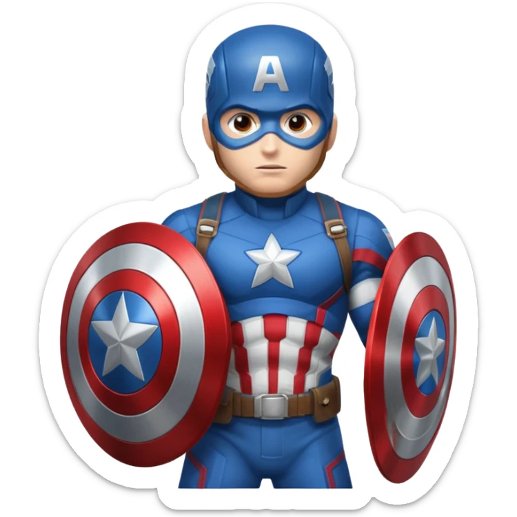 Captain america sticker