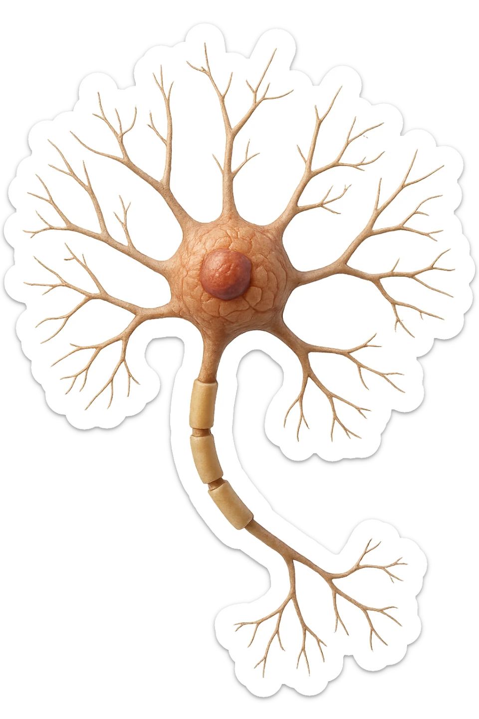 neurone umano 3d sticker