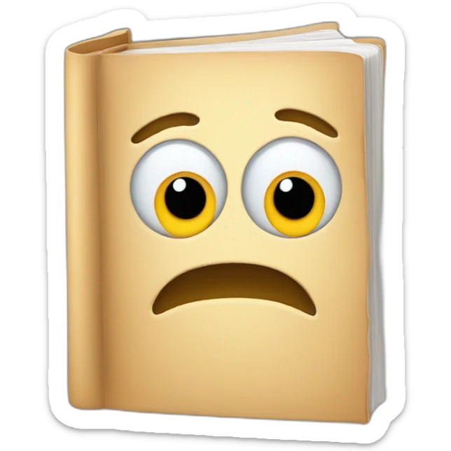 Book with face sticker