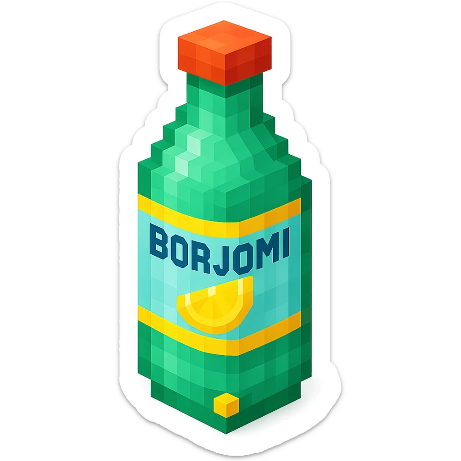 Borjomi lemonade sticker