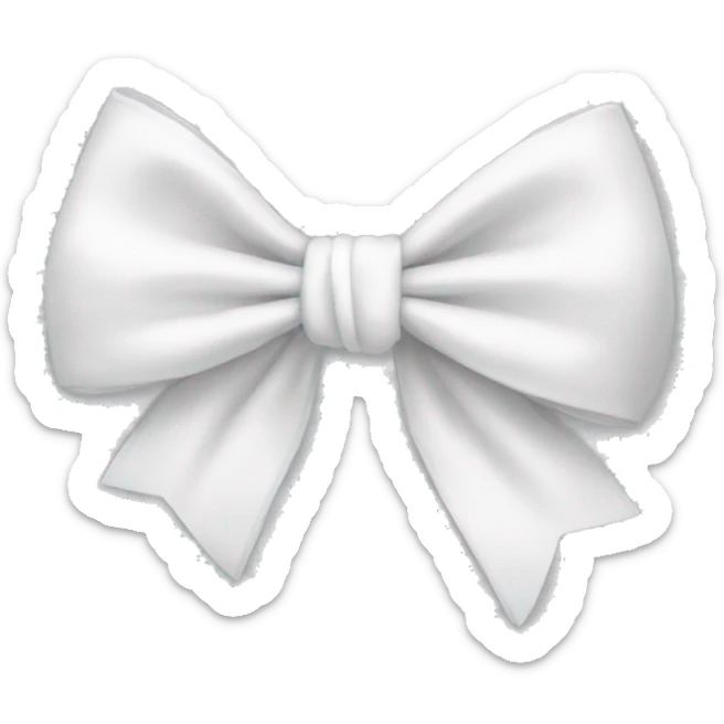 white bow sticker