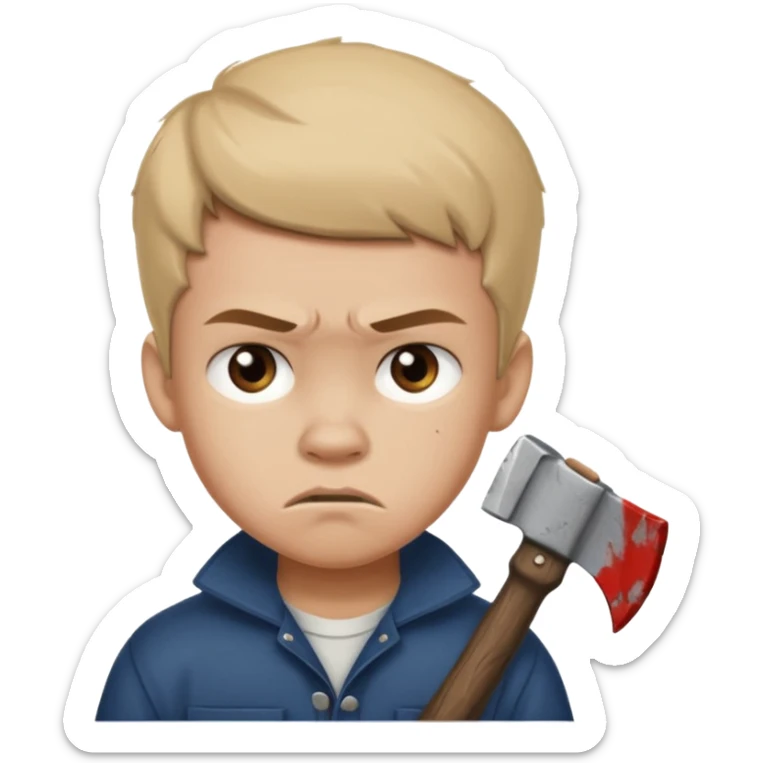 13 y/o Brian robeson at the beginning of Hatchet
struggling with his parents' recent divorce and harboring . He is angry, self-pitying
He is carrying a hatchet
He is in a single-engine plane with a pilot who soon suffers a heart attack, leaving Brian to navigate the crash and his new, harsh reality. sticker