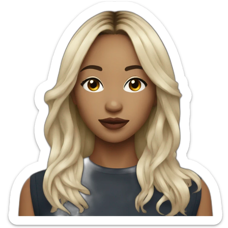 Aya Nakamura the french black girl singer sticker