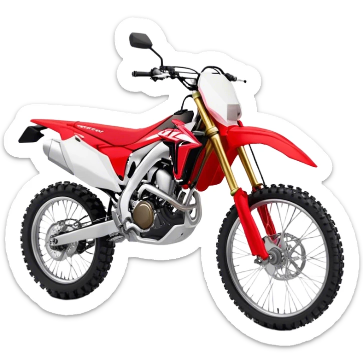 Honda CRF (Dirtbike) - Honda CRF250R (Model Year: 2022) (Iconic colour: Red) sticker