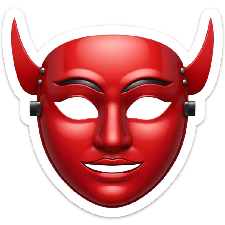 🎭 in red  sticker