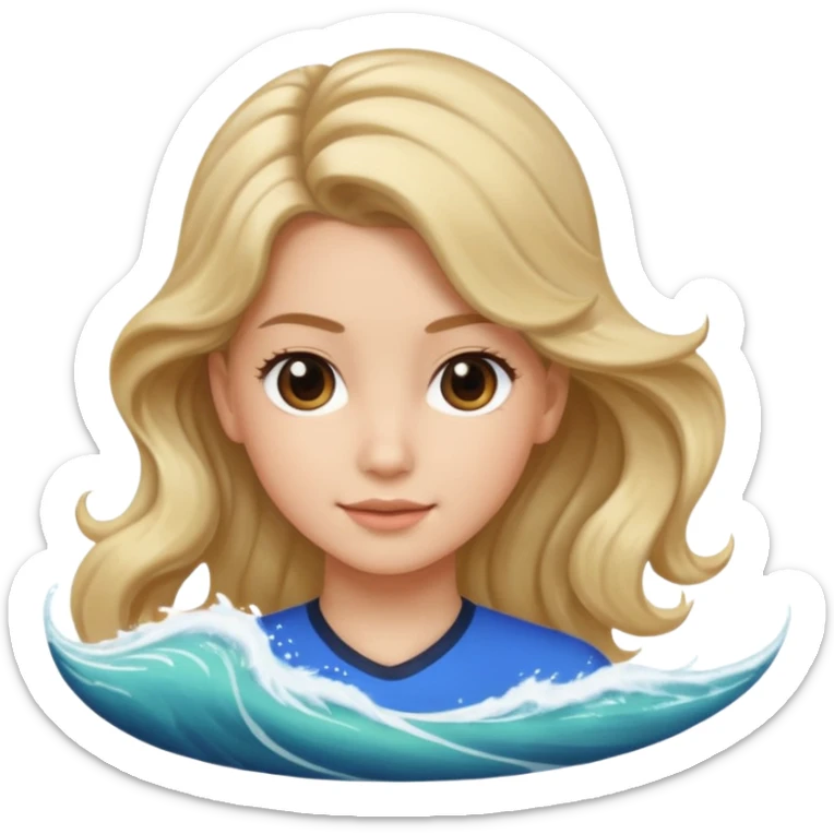 The last pictures you showed me is far from me. Her hair is too curly. I want my picture with low pony tail or big wave hair with the middle length. sticker