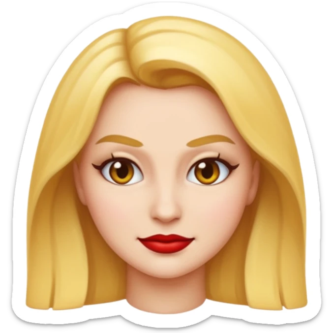 “Emoji girl, femme fatale sticker