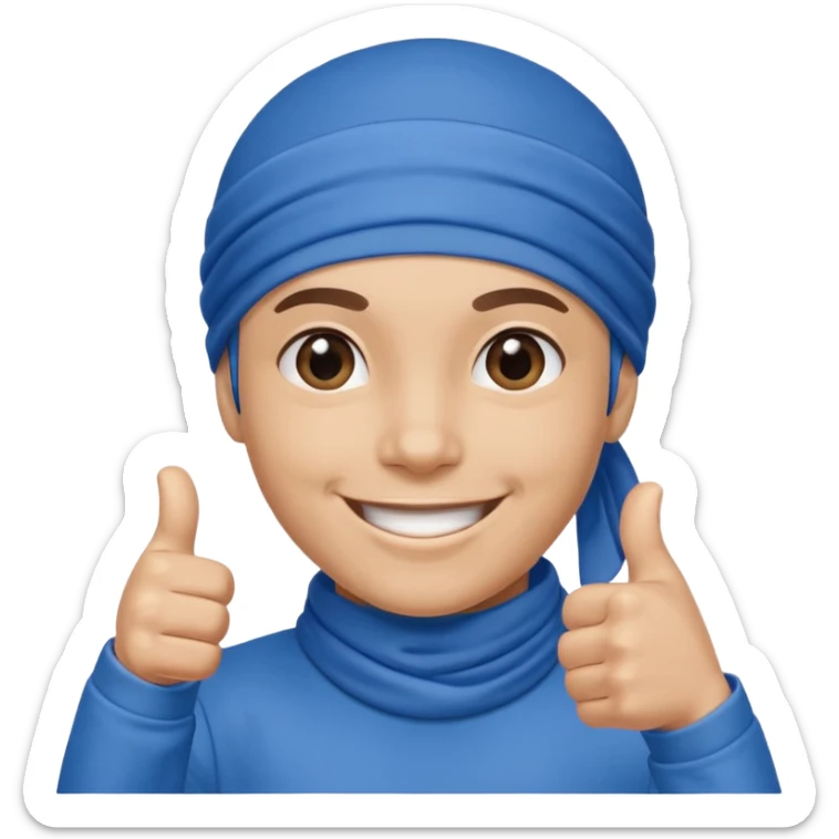 Persona de color con el pulgar arriba y que tengo un taper boricua y más maliante sticker