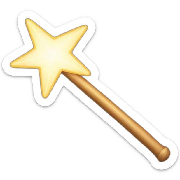 Magic wand sticker