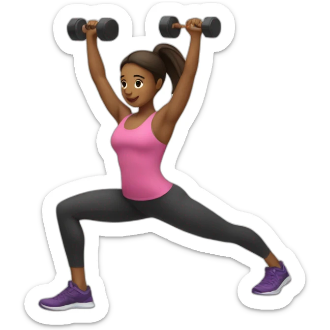 Workout sticker