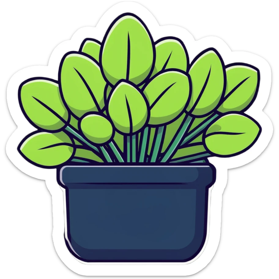 Sedum Pachyphyllum jelly bean plant succulent with thick tubular leaves sticker