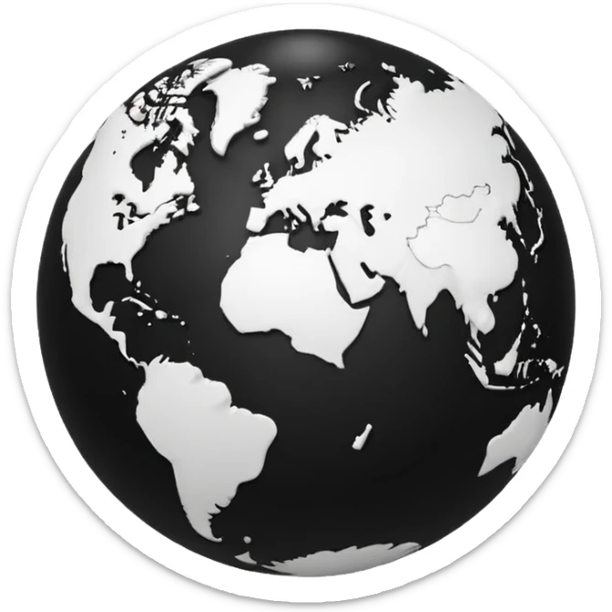 Hazme el emoji del mundo pero en blanco y negro sticker