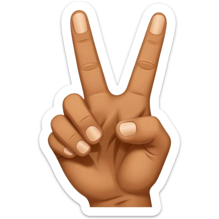 Hand gang sign sticker