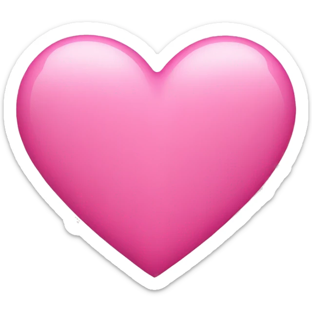 Pink heart sticker