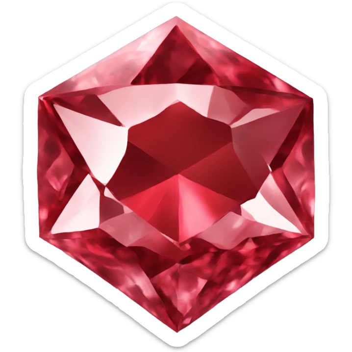 Blood red diamond  sticker