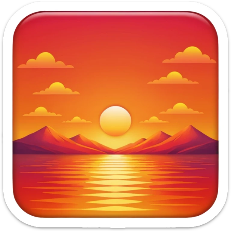 Sunset  sticker