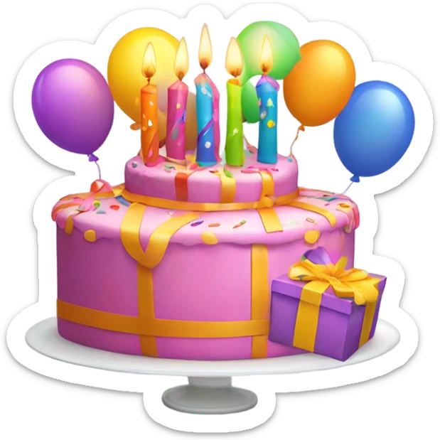 Birthday sticker