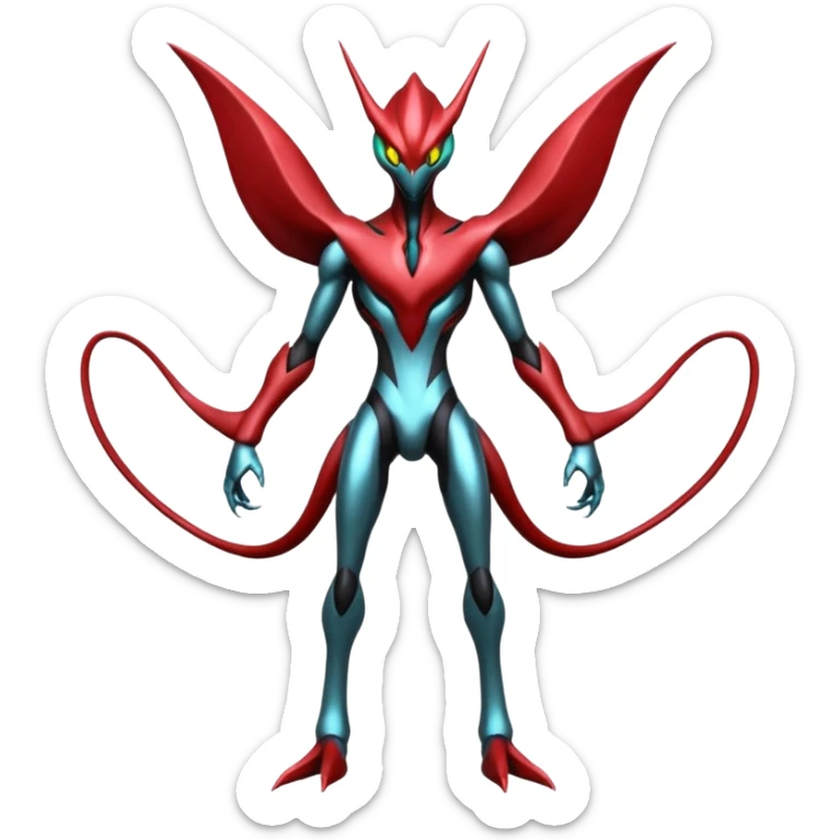 Darkrai-Bisharp-Scizor-Deoxys-Fakémon-hybrid-creature (full body)  sticker